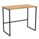 Стол  "SMART CD-020", 900х500х770 мм, ЛОФТ, металл/ЛДСП бунратти, каркас черный, 641950 главное фото в маленьком размере