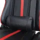 Игровое кресло  "GT Carbon GM-120", две подушки, экокожа, черное/красное, 531931. Фото товара с разных ракурсов.