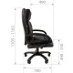 Кресло руководителя CHAIRMAN 442 Россия экокожа черный. Фото товара с разных ракурсов.